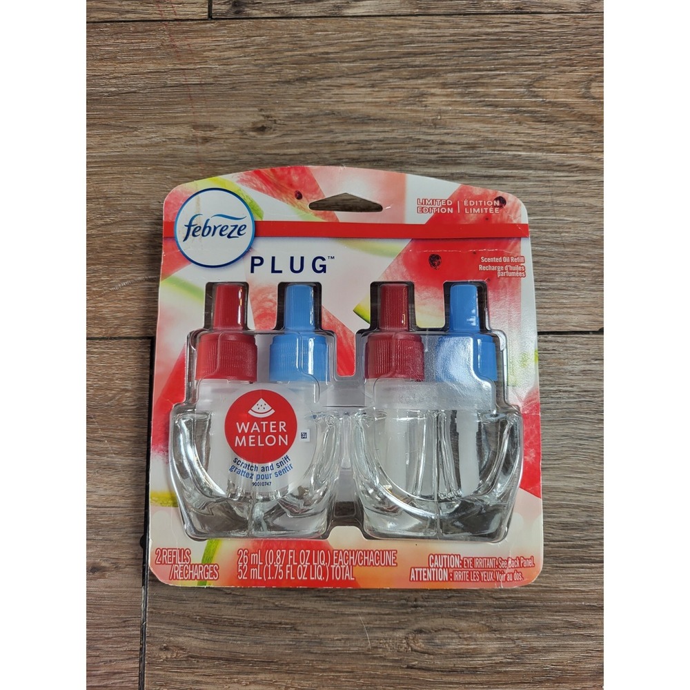 Febreze Plug WATERMELON 2 Pack refills Air Freshener Limited Edition. Rare